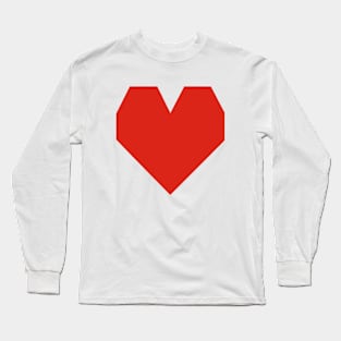 Geometric Heart Long Sleeve T-Shirt